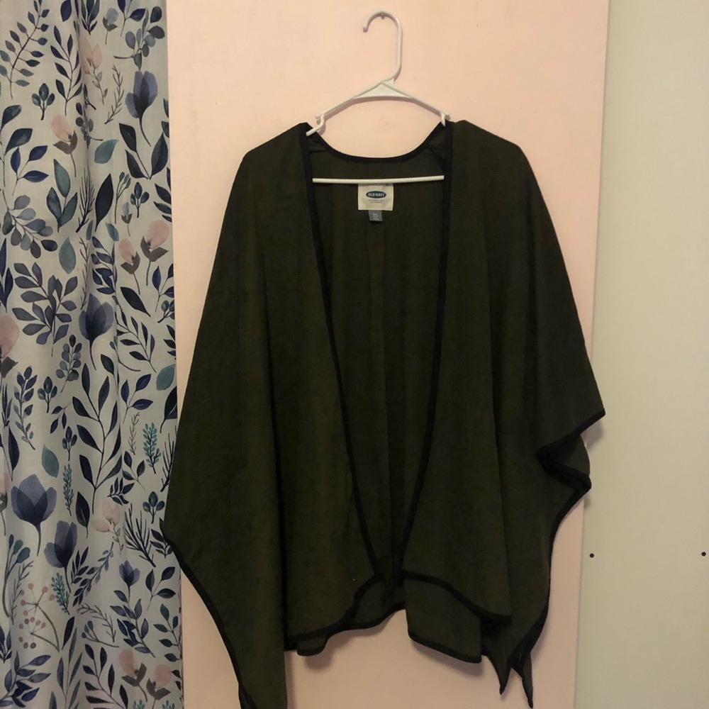 Olive Green Poncho